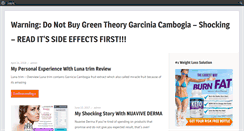 Desktop Screenshot of greentheorygarcinia.com