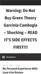 Mobile Screenshot of greentheorygarcinia.com